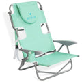Ostrich Heavy-Duty Backpacker Outdoor Beach Chair - Teal, Portable Lounger