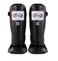 Fairtex Lightweight Muay Thai MMA Shin Guards Medium Black - Articulated Padding