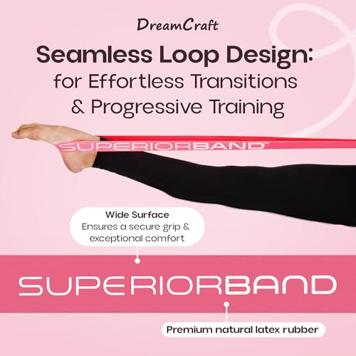 Ballet Stretch Bands for Flexibility and Strength Training – Non-Slip Loop Resistance Bands