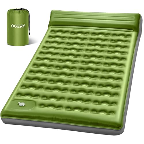 OGERY Green Full Size Ultralight 6-Inch Thick Inflatable Camping Sleeping Pad