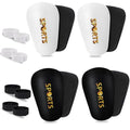 Mini Kids Soccer Shin Guards Small Lightweight Protective Gear with Straps
