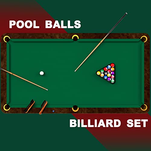 Pool Table Accessories Set with Standard Style Balls - 71 Pieces