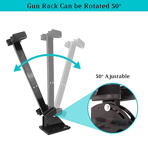 Universal Golf Cart Gun Holder - Adjustable Rifle & Shotgun Rack for Yamaha, EZGO, Club Car & UTV