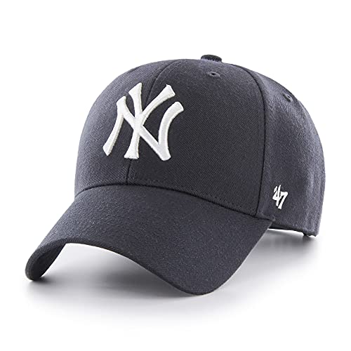MLB New York Yankees Baseball Cap Unisex Navy One Size - Adjustable Wool Blend Hat