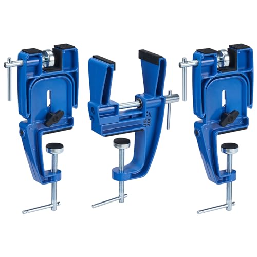 JOYTUTUS Ski and Snowboard Vises Set for Tuning Edges and Waxing, 3 Pieces