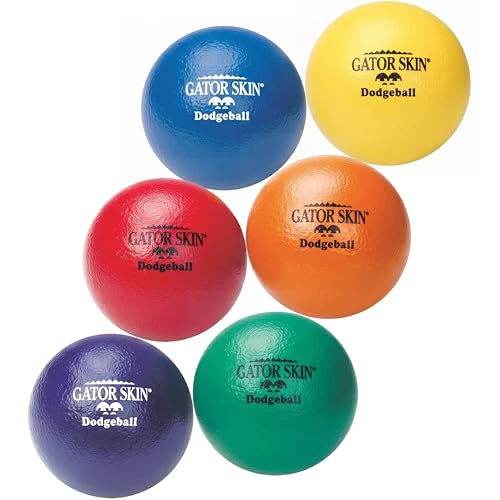 Foam Dodgeballs Set - Low Density, No-Sting, 6 Inch, 6 Pack for PE & Recess