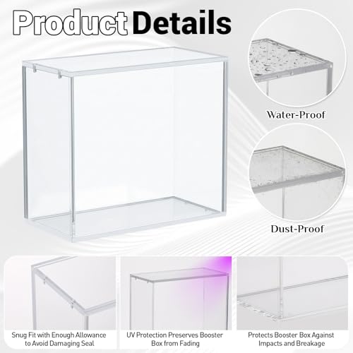 Sliner 5 Pack 5mm Acrylic Card Storage Cases Compatible with ETB Protector