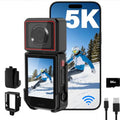 MINIBEAR 5K Action Camera Black with 180° Rotation & Touch Screen