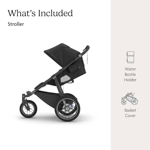 UPPAbaby Ridge V2 All-Terrain Jogging Stroller - James Variation, Black