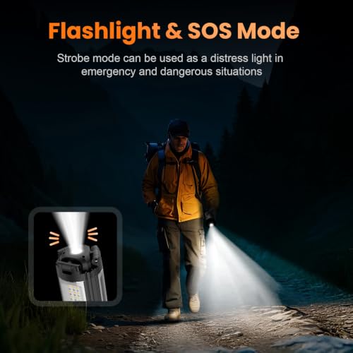 CAVN Rechargeable Camping Light with Tripod Stand - Black, 10000mAh