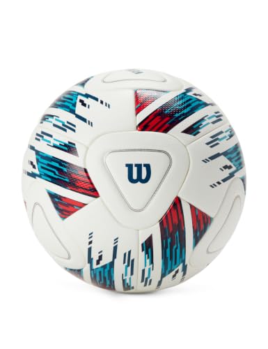 Wilson NCAA Veza Match Soccer Ball Size 5 White Blue Purple Durable Control