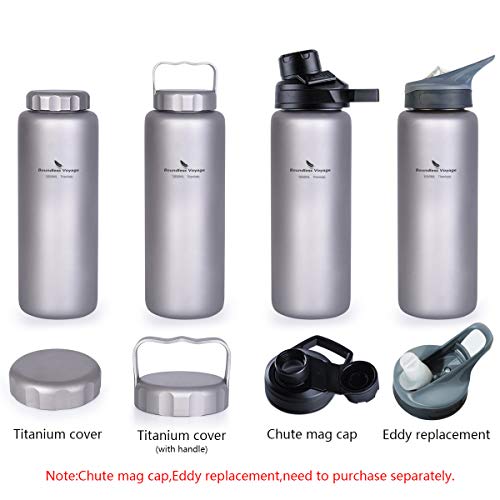 iBasingo 1050ml Titanium Water Bottle with Handle - Ti3006D Outdoor Flask