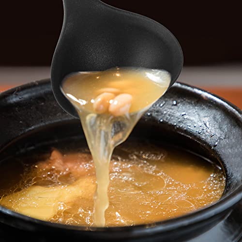Silicone Soup Ladle Set of 2 Nonstick Slotted Cooking Spoons Heat-Resistant Kitchen Utensils