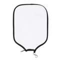 SUBLIMATION MASTER Neoprene Pickleball Paddle Cover, Double-Sided Design, Durable Neoprene Material, Built-In Metal Hook, Easy Maintenance, Normal Size, White
