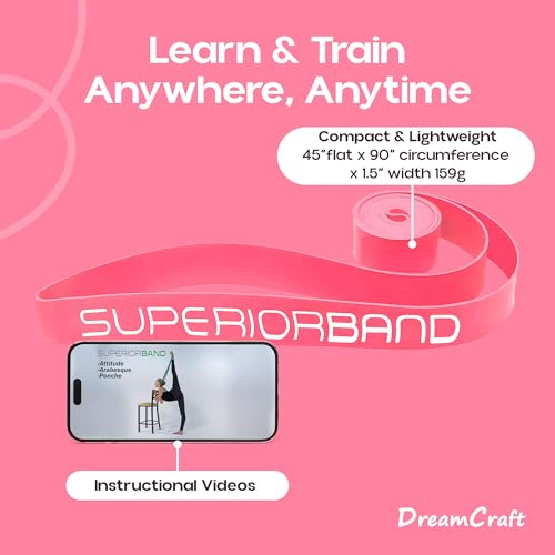 Ballet Stretch Bands for Flexibility and Strength Training – Non-Slip Loop Resistance Bands