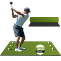 RIKADE 5 x 4 ft Golf Hitting Mat with Dual-Turf & Ball Tray - Indoor/Outdoor Practice