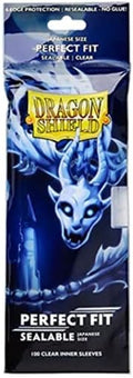 Dragon Shield Japanese Card Sleeves - Perfect Fit Sealable Clear 100CT | Smooth & Tough for MTG, Pokémon & Yu-Gi-Oh