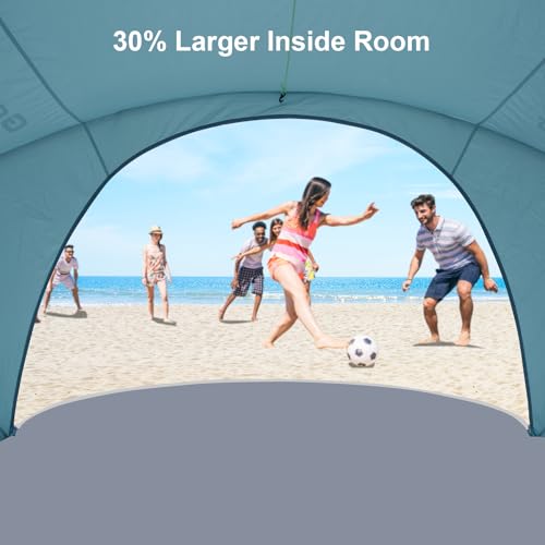 Gorich Skyblue 4-Person Beach Tent Sun Shelter with UPF50+ UV Protection, Portable & Easy Setup
