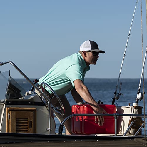 Scepter 12 Gallon Portable Marine Gas Can - Tall Profile, Fuel Tank for Boats