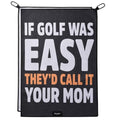 Funny Golf Towel - Microfiber Printed Golf Towel for Men - Reversible Humor Accessory