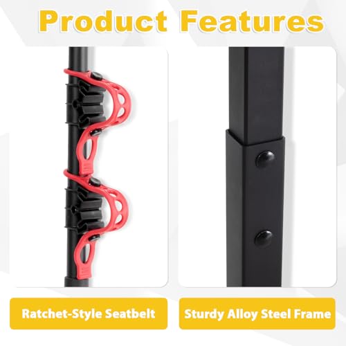 4 Bike Hitch Mount Rack for Car - Heavy Duty Steel, 245 lbs Capacity, Foldable & Tilt
