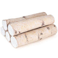 Large Birch Logs for Fireplace & Decor - 5 Pack, 3-4 Inch Diameter