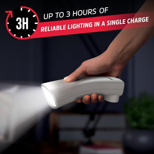 Energizer Auto-On Rechargeable LED Flashlights 6-Pack White for Power Outages