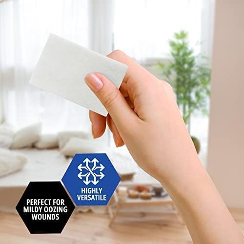 Med Pride Sterile Non-Stick Wound Pads - Highly Absorbent & Painless Removal | 2x3 Inch (Pack of 100)