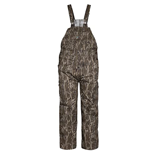 Mossy Oak Men's Cotton Mill Flex Overalls 4X-Large Original Bottomland Camo Hunting Bibs