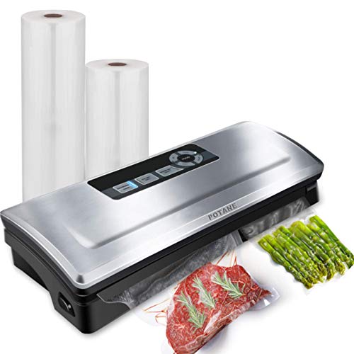 Potane Silver Vacuum Sealer Machine 8-in-1 Food Preservation System