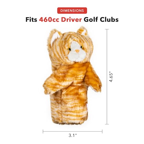 Calico Cat Golf Driver Headcover - Premium Weather-Resistant Club Cover for Men & Women