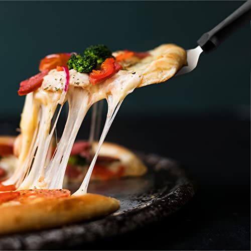 40 Pcs Pizza Spatula Pie Server Set Stainless Steel with Plastic Handle Triangular Shovel for Desserts and Pies - Variation 40