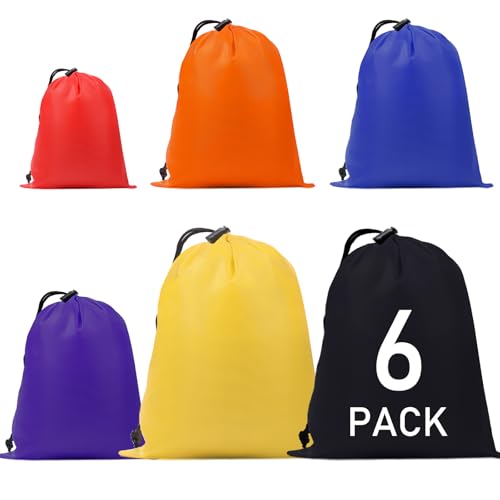 Multicolor Nylon Drawstring Gym Bag for Travel Hiking Yoga Shopping - iMucci