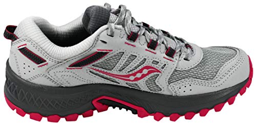 Saucony Women's Versafoam Excursion TR13 Trail Running Shoe - Grey Magenta 8.5