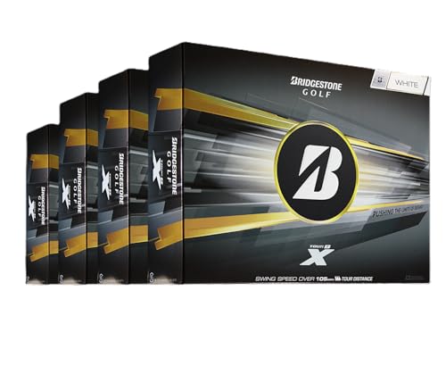 Bridgestone Golf Tour Golf Balls 4 Dozen - White, B X Standard, Current Generation