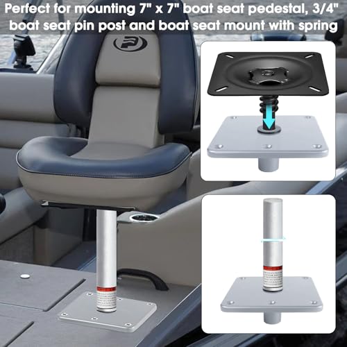CLLOMAGY 13 Inch Boat Seat Pedestal Base Mount Kit 2 Pack for Marine & Fishing Boats