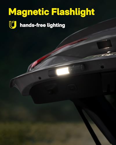 Rechargeable LED Emergency Flashlight with Window Breaker & Seatbelt Cutter – 1000 Lumens, Magnetic, Zoomable, Waterproof