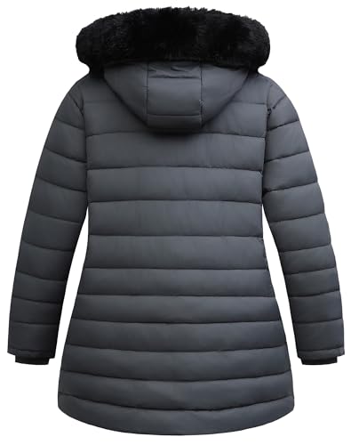 Women's Plus Size Thermal Down Coat Parka - Warm Winter Outerwear