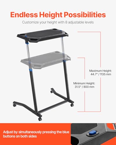 VEVOR Mobile Cycling Desk for Under-Desk Exercise & Home Office Fitness