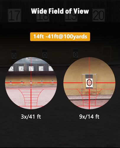 MidTen 5-in-1 Scope Combo with Illuminated Scope Laser & Red/Green Dot Sight, Rangefinder & Mount, Green Variant