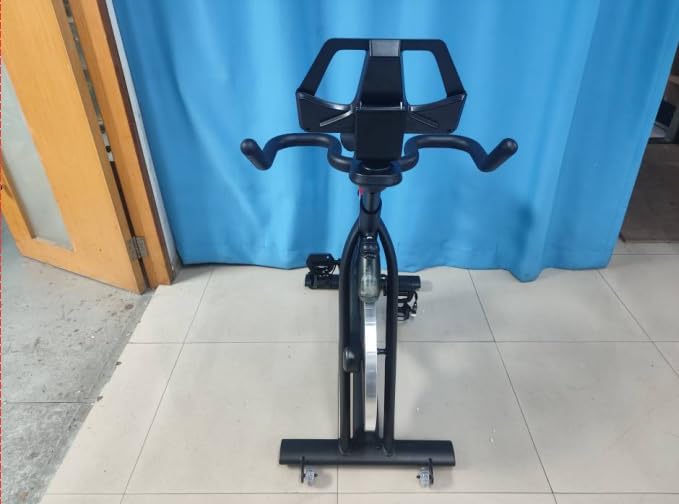 YESOUL Black Magnetic Indoor Exercise Bike with App Training & Adjustable Resistance