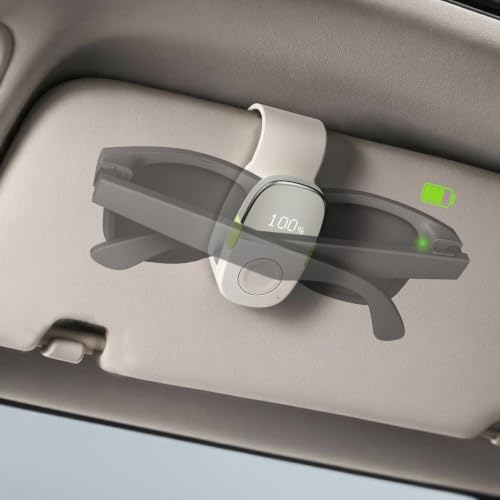 AUGMO Car Visor Charger for Ray-Ban Meta Gen 1, 2 & 3 - White