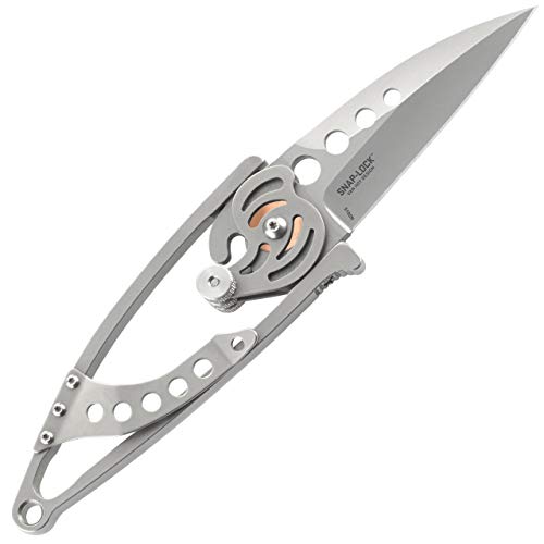 CRKT Snap Lock EDC Folding Knife Gray - Compact Pocket Knife with Locking Mechanism