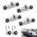 Boat Track Mount Bracket for Lund & Tracker Bimini Tops - Aluminum & Stainless Steel