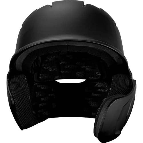 Marucci DuraVent Batting Helmet Black Senior NOCSAE Certified Baseball Helmet with Reversible Jaw Guard & Ventilation