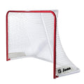 Hockey Goal Set with Steel Frame & Heavy-Duty Net - Red/White, 72x48 Inches