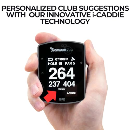 Golf GPS Rangefinder Handheld with Magnetic Mount - Grey, Swami KISS 2.0