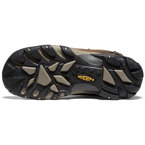 KEEN Men's Targhee 2 Mid Waterproof Hiking Boots - Shitake Brindle 10.5 Wide