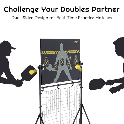 Pickleball Practice Rebounder with Adjustable Angles - Dink Board for Training