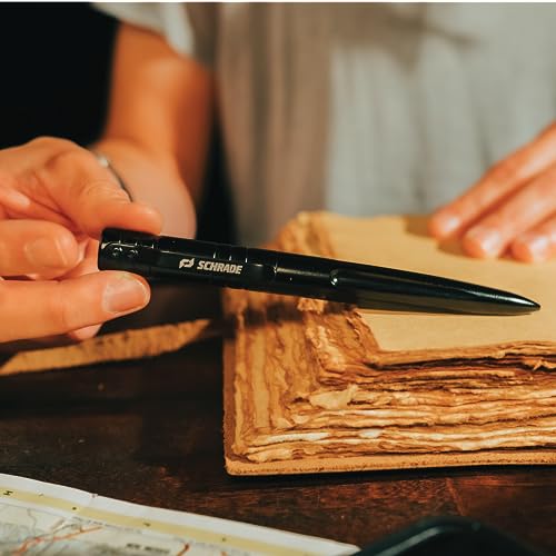 Schrade Delta Class Reckon Pen with Refillable Cap, Outdoor Survival & Self Defense - Standard